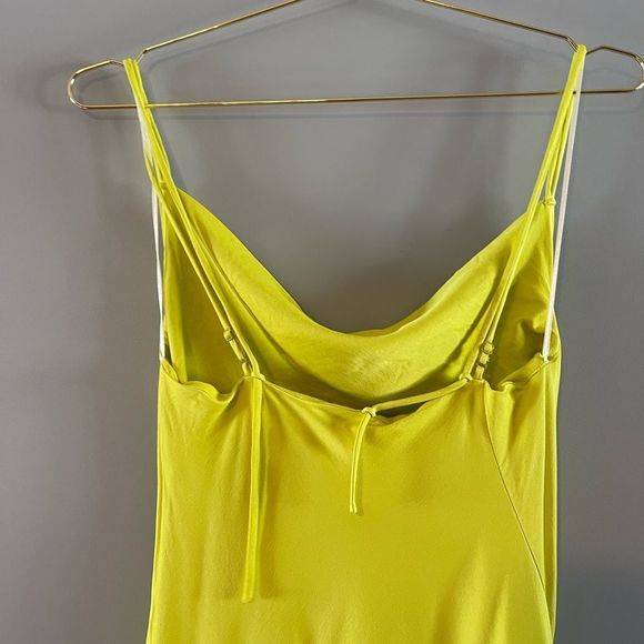 ZARA Neon Yellow Strappy Maxi Dress || SZ S - Picture 10 of 17